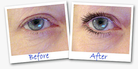 Eye Lash Accelerator bofore and after